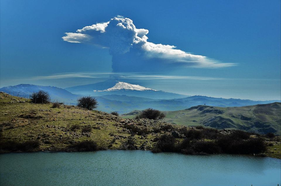 Photo:  Mount Etna from Petralia Soprana